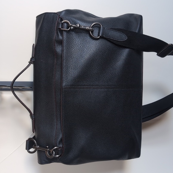 COACH Metropolitan Softlock♣️ Black Pebble UNISEX Leather Briefcase - Picture 5 of 15
